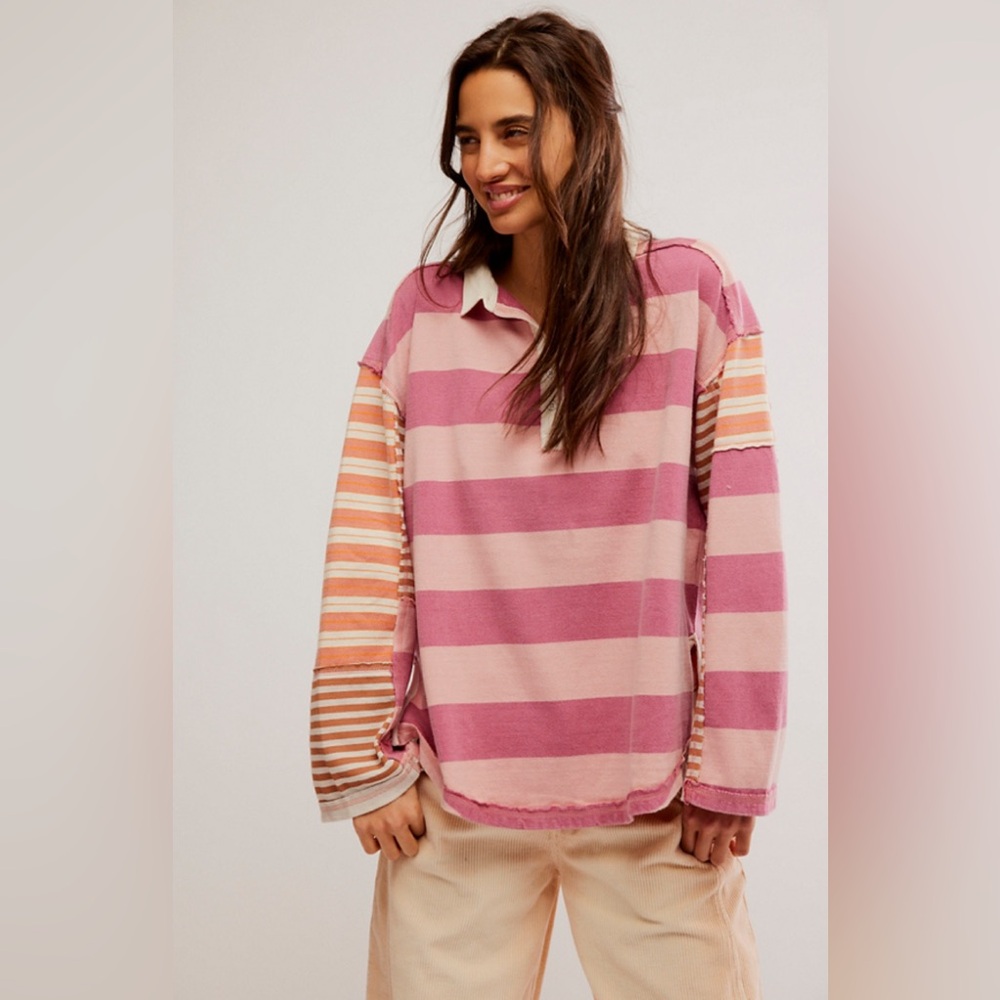 Free People Aster Striped Tee